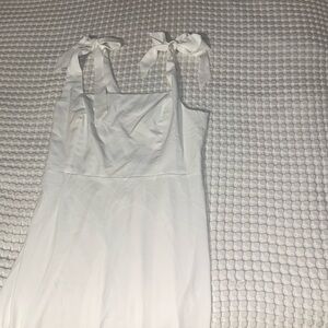 white midi dress